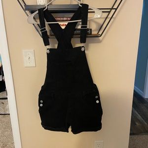 Black overalls